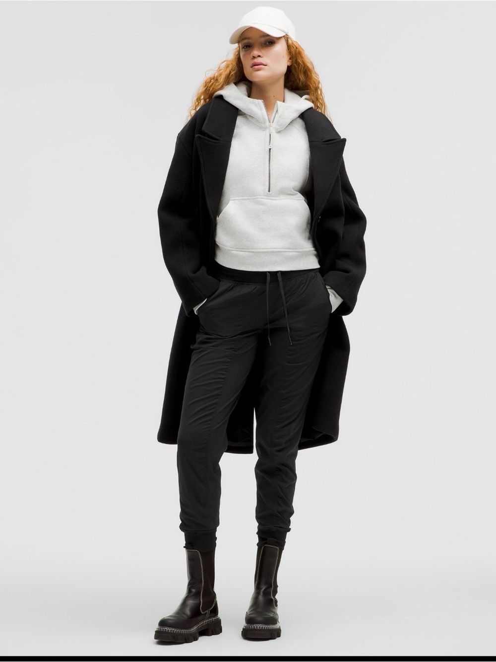 lululemon athletica Black Track Joggers with Drawcord Waist